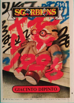 album sticker GIACINTO DIPINTO, no. 118 — Sgorbions serie 1