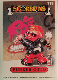 album sticker PUNKER-OTTO, no. 119 — Sgorbions serie 1