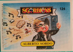album sticker ALBERTO SORDO, no. 124 — Sgorbions serie 1