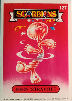 album sticker JOHN STRAVOLT, no. 127 — Sgorbions serie 1