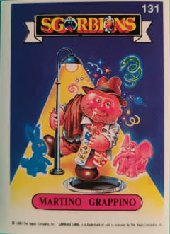 album sticker MARTINO GRAPPINO, no. 131 — Sgorbions serie 1
