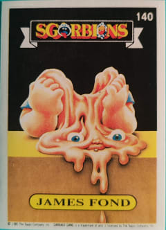 album sticker JAMES FOND, no. 140 — Sgorbions serie 1