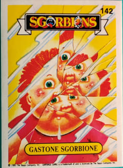 album sticker GASTONE SGORBIONE, no. 142 — Sgorbions serie 1