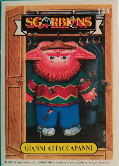 album sticker GIANNI ATTACCAPANNI, no. 144 — Sgorbions serie 1