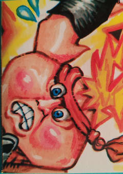 album sticker GENNARO ROCKETTARO (PUZZLE), no. 158 — Sgorbions serie 1