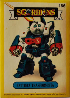 album sticker BATTISTA TRASFORMISTA, no. 166 — Sgorbions serie 2