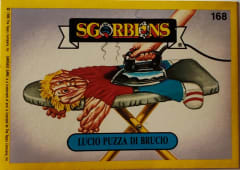 album sticker LUCIO PUZZA DI BRUCIO, no. 168 — Sgorbions serie 2