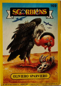 album sticker OLIVIERI SPARVIERO, no. 169 — Sgorbions serie 2