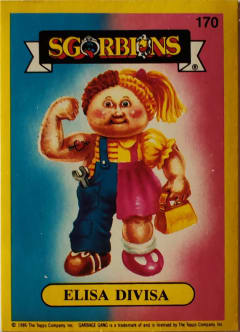 album sticker ESISA DIVISA, no. 170 — Sgorbions serie 2