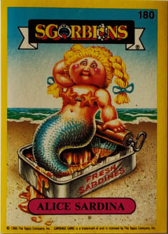 album sticker ALICE SARDINA, no. 180 — Sgorbions serie 2