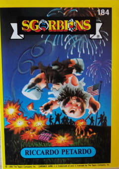 album sticker RICCARDO PETARDO, no. 184 — Sgorbions serie 2