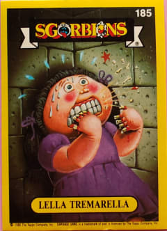 album sticker LELLA TREMARELLA, no. 185 — Sgorbions serie 2