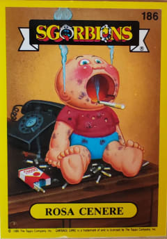 album sticker ROSA CENERE, no. 186 — Sgorbions serie 2