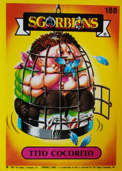 album sticker TITO COCORITO, no. 188 — Sgorbions serie 2
