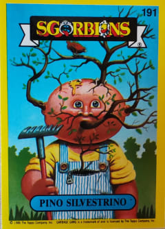 album sticker PINO SILVESTRINO, no. 191 — Sgorbions serie 2