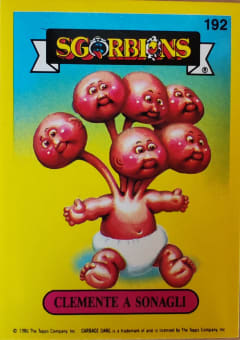 album sticker CLEMENTE A SONAGLI, no. 192 — Sgorbions serie 2