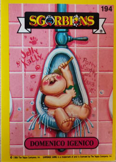 album sticker DOMENICO IGENICO, no. 194 — Sgorbions serie 2