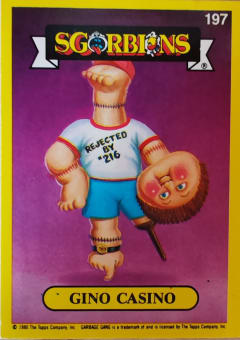 album sticker GINO CASINO, no. 197 — Sgorbions serie 2