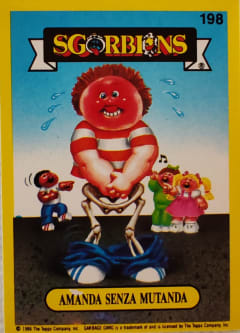 album sticker AMANDA SENZA MUTANDA, no. 198 — Sgorbions serie 2