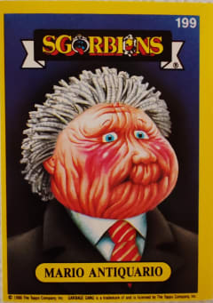 album sticker MARIO ANTIQUARIO, no. 199 — Sgorbions serie 2