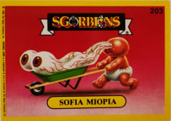 album sticker SOFIA MIOPIA, no. 203 — Sgorbions serie 2