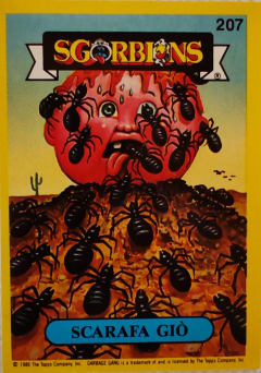 album sticker SCARAFA GIO, no. 207 — Sgorbions serie 2