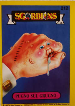 album sticker PUGNO SUL GRUGNO, no. 212 — Sgorbions serie 2