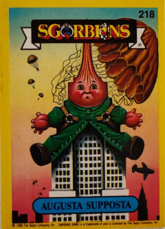 album sticker AUGUSTA SUPPOSTA, no. 218 — Sgorbions serie 2