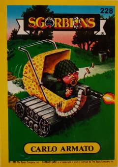 album sticker CARLO ARMATO, no. 228 — Sgorbions serie 2