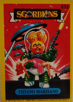 album sticker TIZIANO MARZIANO, no. 232 — Sgorbions serie 2
