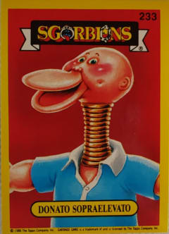 album sticker DONATO SOPRAELEVATO, no. 233 — Sgorbions serie 2