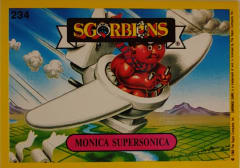 album sticker MONICA SUPERSONICA, no. 234 — Sgorbions serie 2