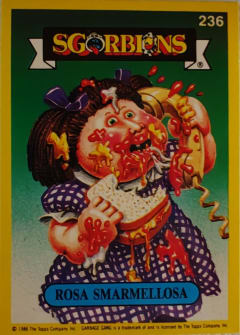 album sticker ROSA SMARMELLOSA, no. 236 — Sgorbions serie 2