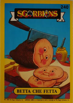album sticker BETTA CHE FETTA, no. 240 — Sgorbions serie 2