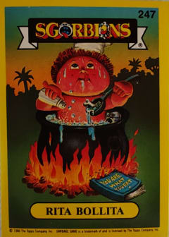 album sticker RITA BOLLITA, no. 247 — Sgorbions serie 2