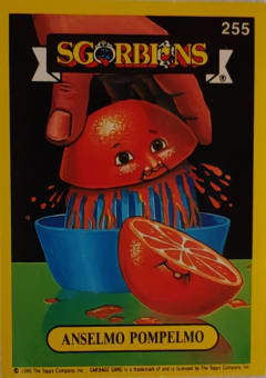 album sticker ANSELMO POMPELMO, no. 255 — Sgorbions serie 2
