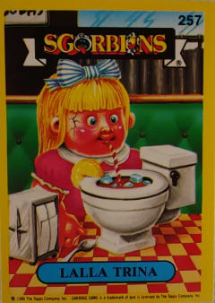 album sticker LALLA TRINA, no. 257 — Sgorbions serie 2