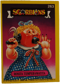 album sticker ROSITA TEMPERAMATITA, no. 263 — Sgorbions serie 2