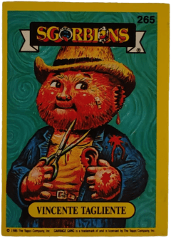 album sticker VINCENTE TAGLIENTE, no. 265 — Sgorbions serie 2