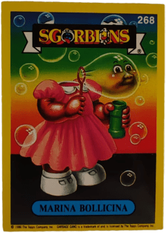 album sticker MARINA BOLLICINA, no. 268 — Sgorbions serie 2