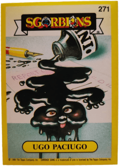 album sticker UGO PACIUGO, no. 271 — Sgorbions serie 2