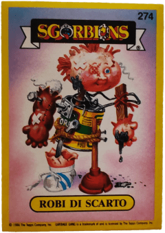 album sticker ROBI DI SCARTO, no. 274 — Sgorbions serie 2