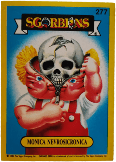 album sticker MONICA NEVROSICRONICA, no. 277 — Sgorbions serie 2
