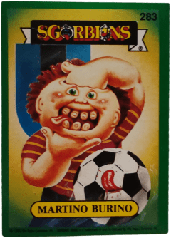 album sticker MARTINO BURINO, no. 283 — Sgorbions serie 2