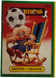 album sticker ARISTIDE CARIATIDE, no. 293 — Sgorbions serie 2