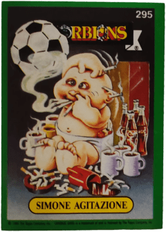 album sticker SIMONE AGITAZIONE, no. 295 — Sgorbions serie 2