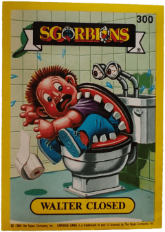 album sticker WALTER CLOSED, no. 300 — Sgorbions serie 2