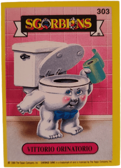 album sticker VITTORIO ORINATORIO, no. 303 — Sgorbions serie 2