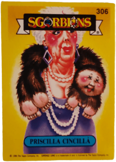 album sticker PRISCILLA CINCILLA, no. 306 — Sgorbions serie 2