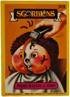 album sticker PIERO RAPATO A ZERO, no. 313 — Sgorbions serie 2
